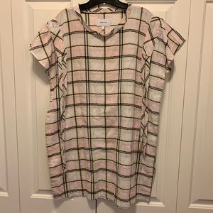Current/Elliott Pastel Plaid Dress